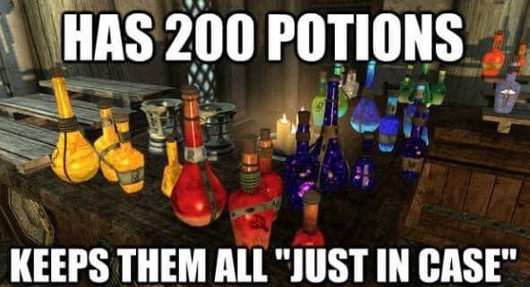Schrödinger's Commodity: Why I beat games without using potions